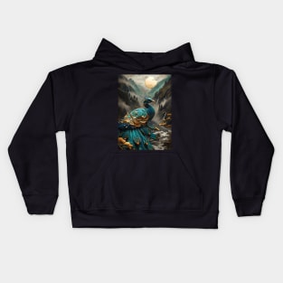 Abstract Bird Kids Hoodie